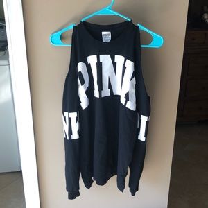 PINK cold shoulder T-shirt